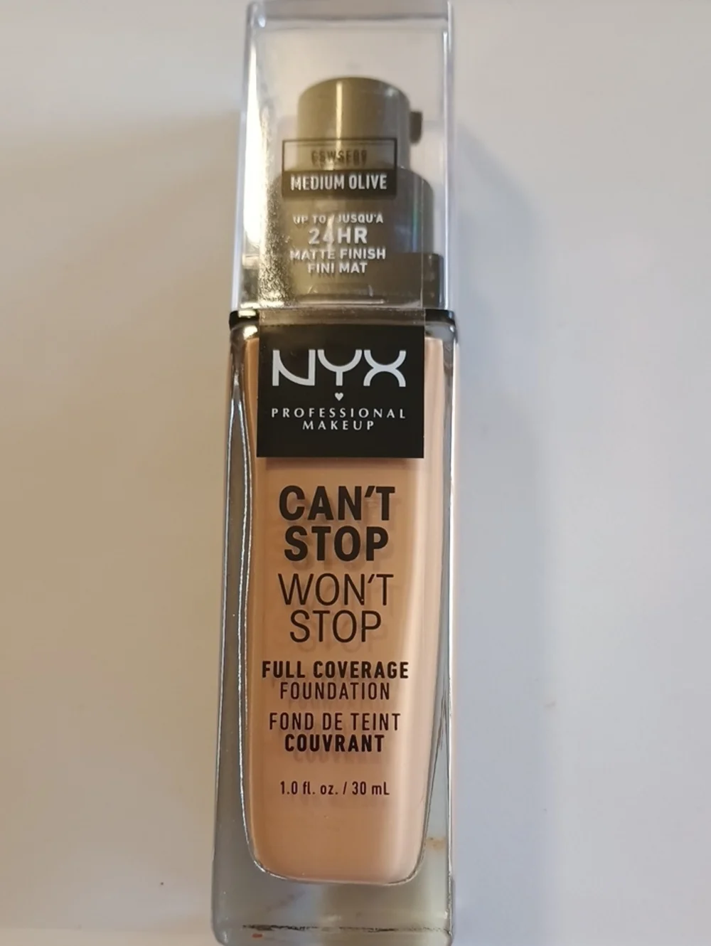 NYX Can't Stop Won't Stop Full Coverage Foundation Medium Olive